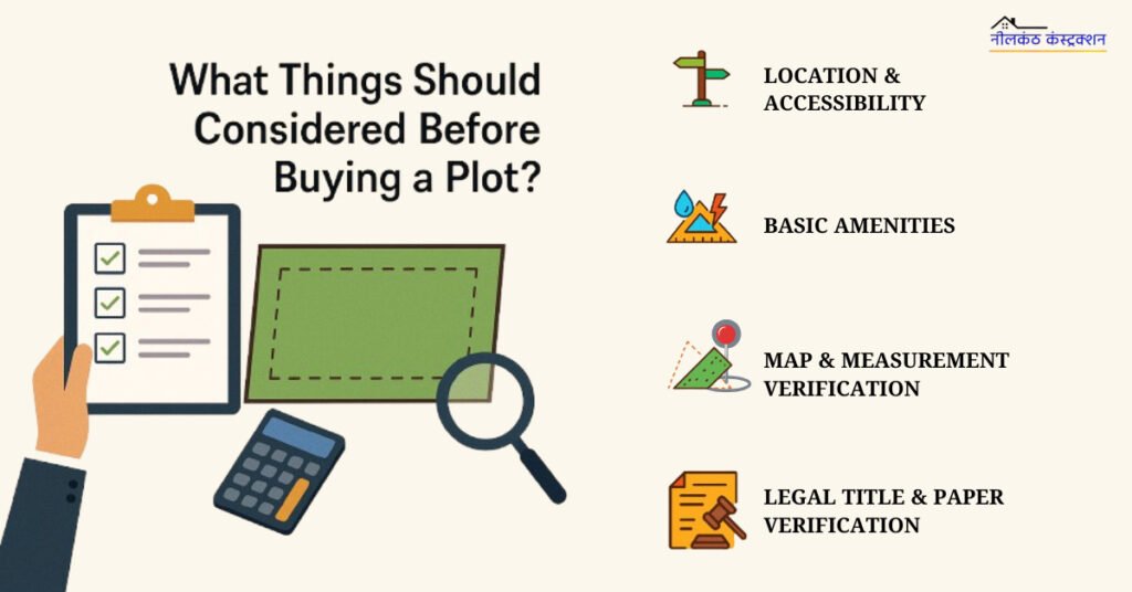 What things should considered before buying a plot